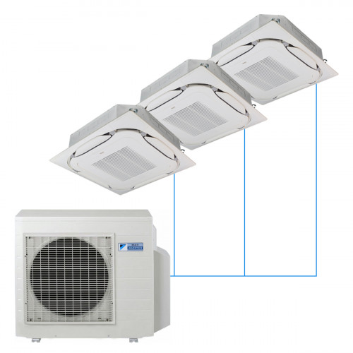 Кассетная мульти-сплит-система Daikin FCAG на 3 комнаты