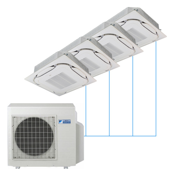 Кассетная мульти-сплит-система Daikin FCAG на 4 комнаты