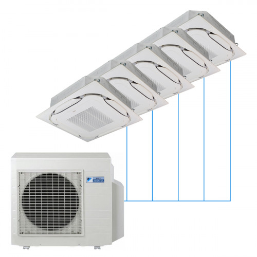 Кассетная мульти-сплит-система Daikin FCAG на 5 комнат