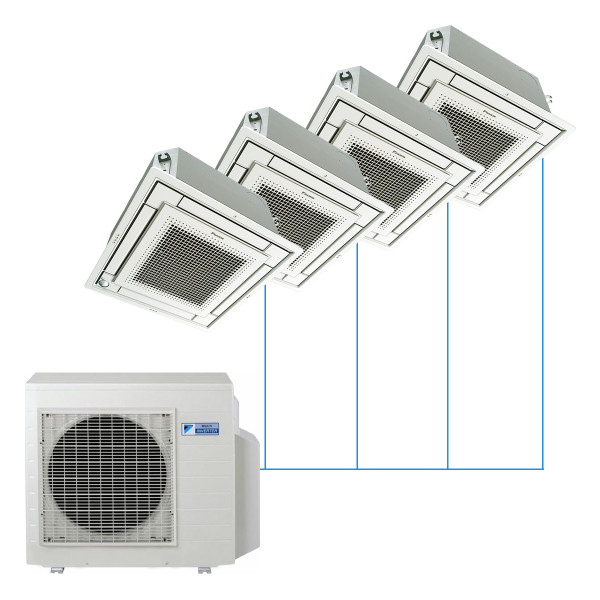 Кассетная мульти-сплит-система Daikin FFA на 4 комнаты