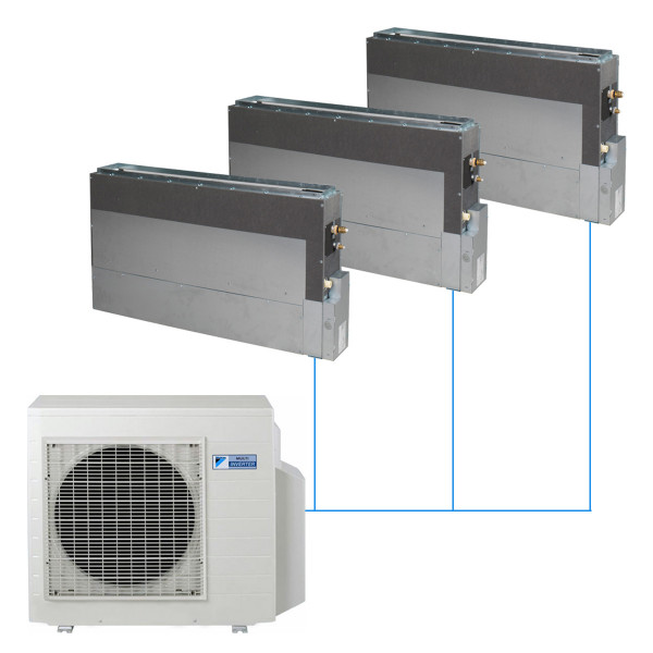 Напольная мульти-сплит-система Daikin на 3 комнаты