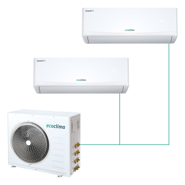 Настенная мульти-сплит-система Ecoclima Grand Inverter на 2 комнаты