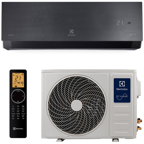 Настенный кондиционер черного цвета Electrolux EACS/I-18HEN-BLACK/N8