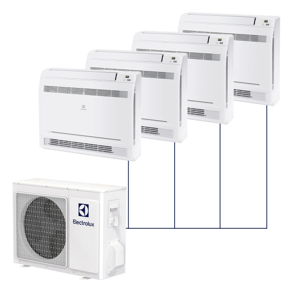 Консольная мульти-сплит-система Electrolux на 4 комнаты