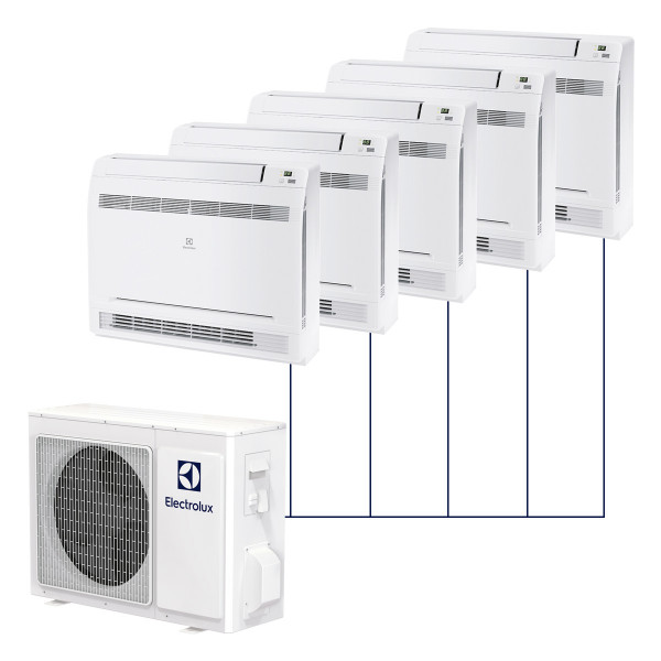 Консольная мульти-сплит-система Electrolux на 5 комнат