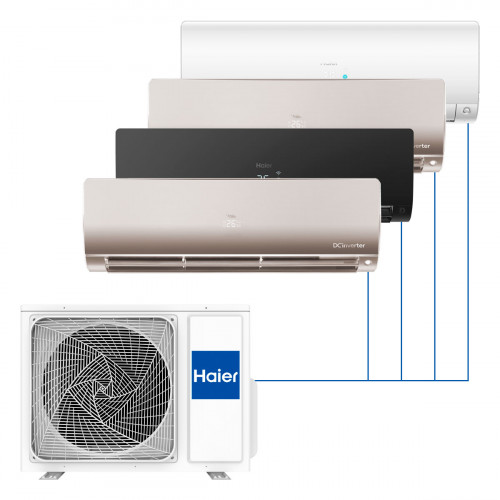 Настенная мульти-сплит-система Haier Flexis 2023 на 4 комнаты