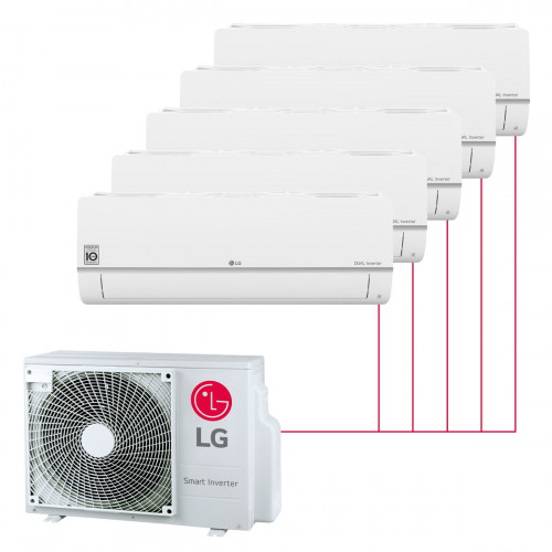 Настенная мульти-сплит-система LG Standard Plus на 5 комнат