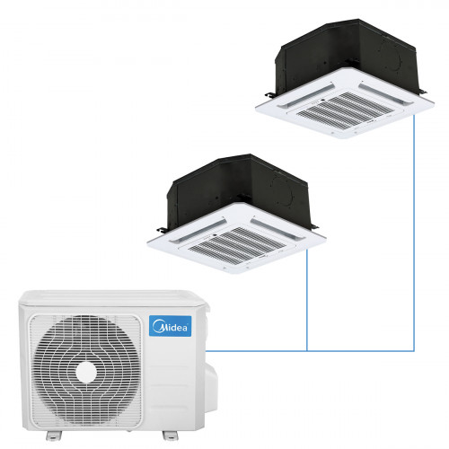 Кассетная мульти-сплит-система Midea на 2 комнаты