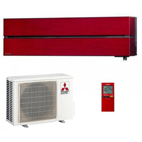 Настенная сплит-система красного цвета Mitsubishi Electric MSZ-LN50VGR/MUZ-LN50VG
