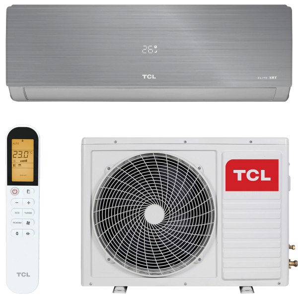 Настенный кондиционер серебристого цвета TCL TAC-12HRA/ES