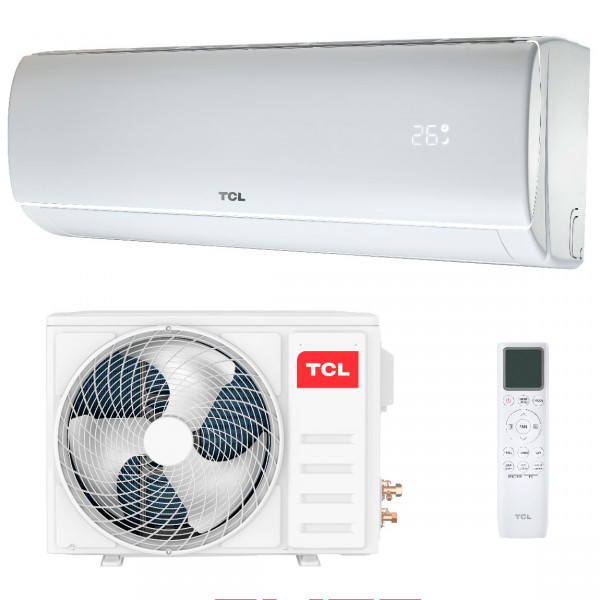 Настенный кондиционер серебристого цвета TCL TAC-EL24INV/R